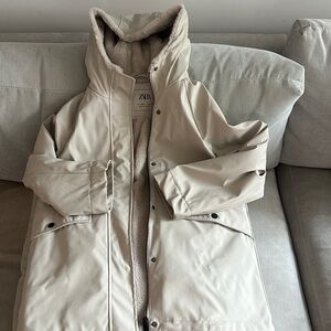 Zara Women's Beige Utility Jacket